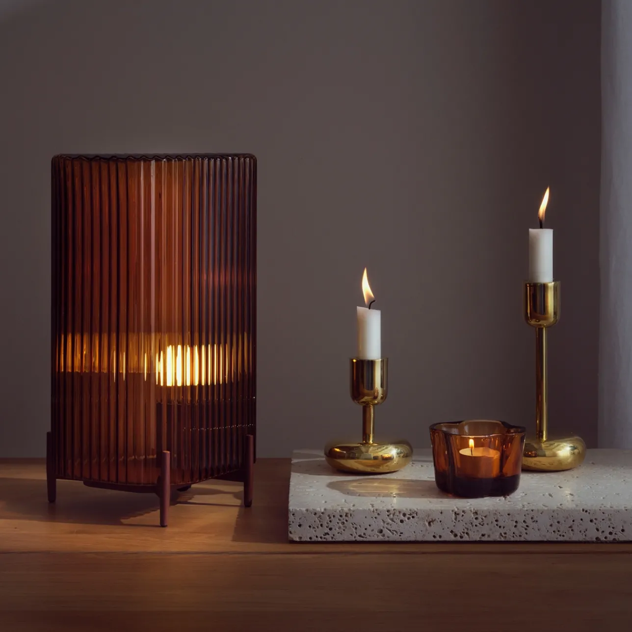 Kynttilänjalka 107mm messinki|IITTALA Outlet