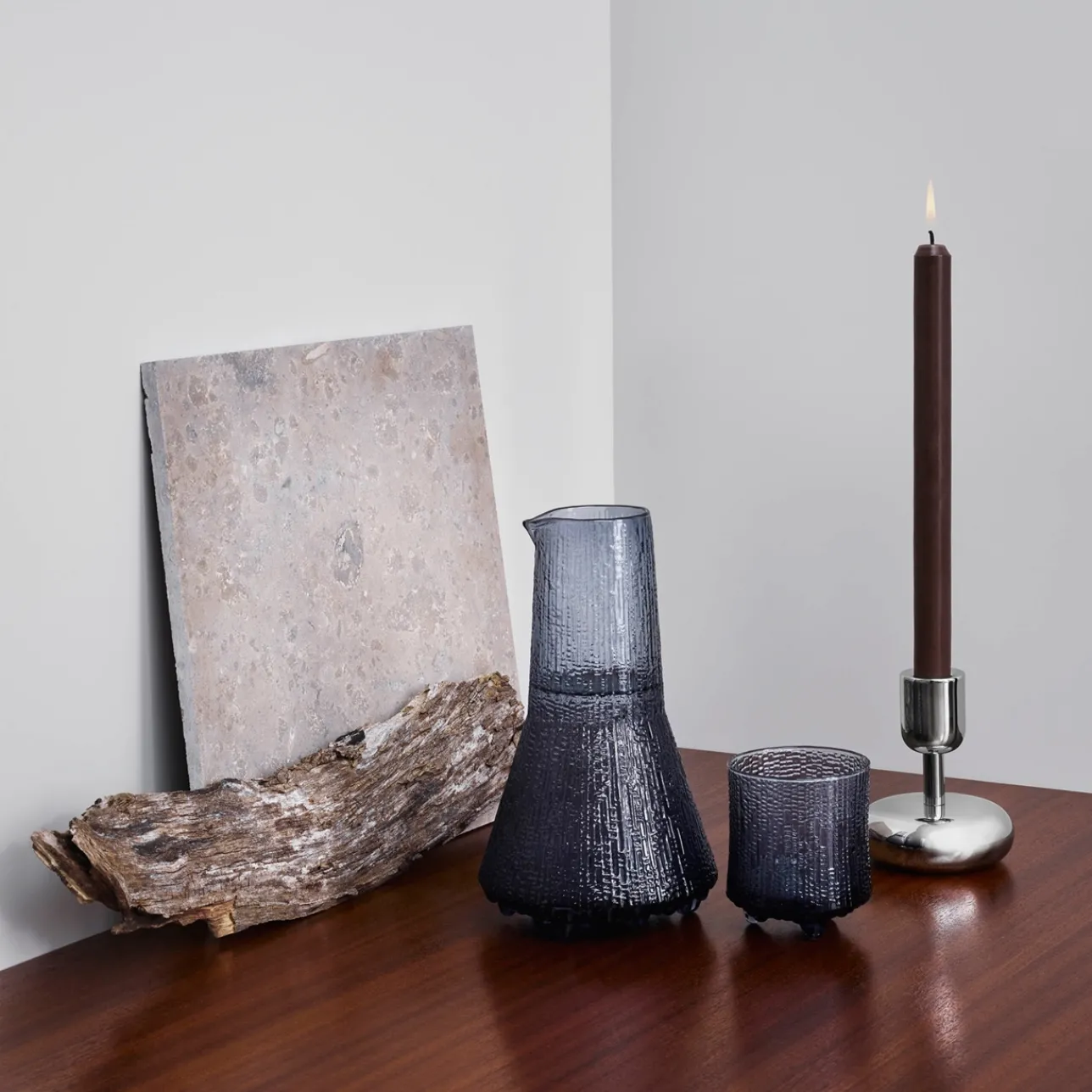 Kynttilänjalka 107mm teräs|IITTALA Hot