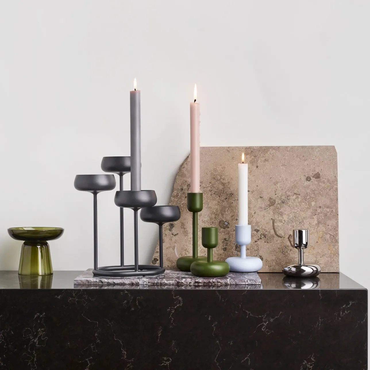 Kynttilänjalka 107mm teräs|IITTALA Hot
